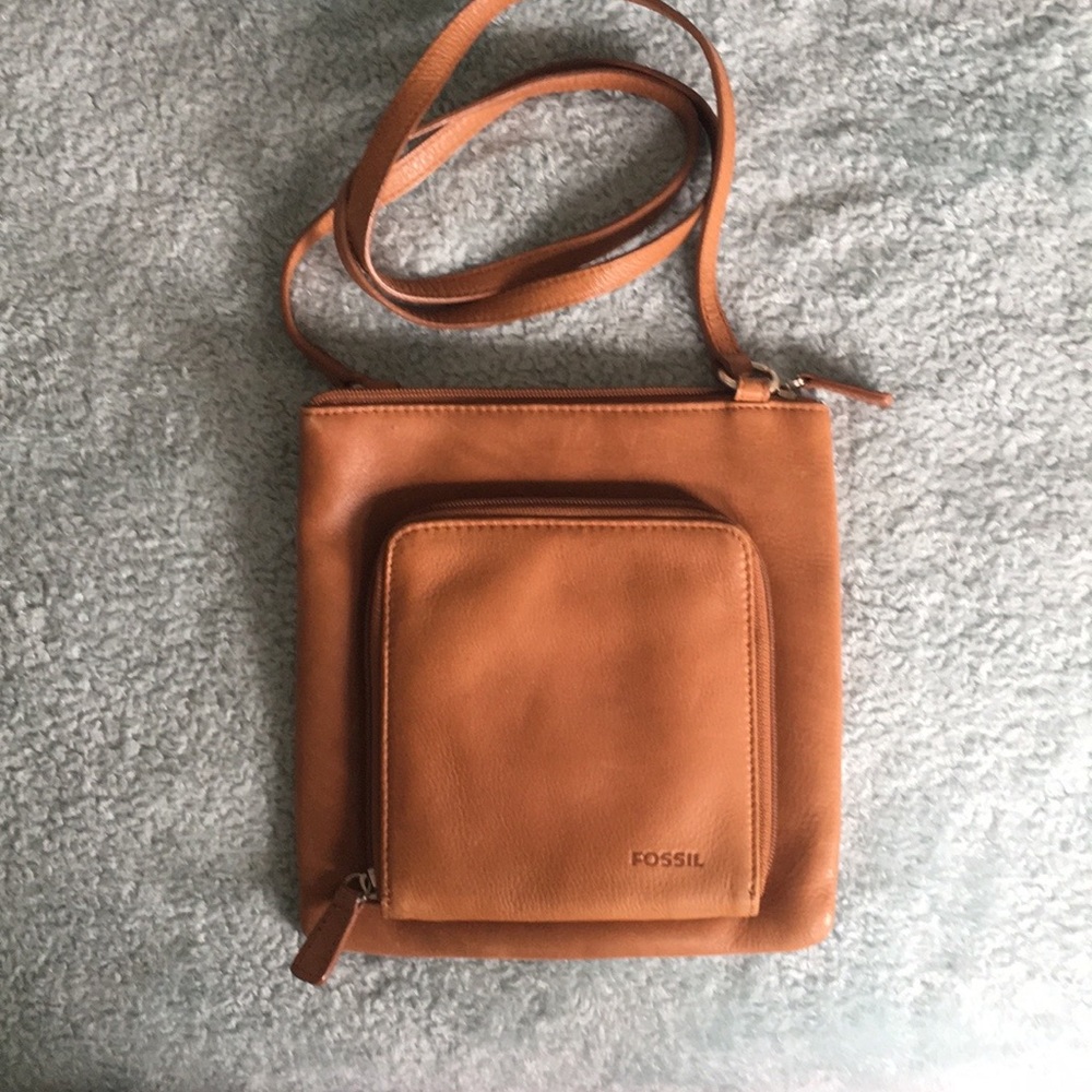 Fossil Leather crossbody bag